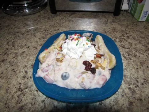 Beeren-Haferflocken aus dem Kühlschrank