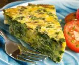 Teigfreie (Krustenlose) Zucchini-Blüten-Quiche