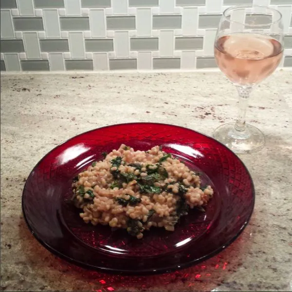 Grünkohl- und Walnuss-Barlotto