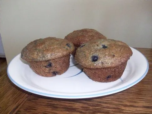 Saftige Blaubeer-Bran-Muffins