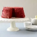 Red Velvet Engelshaar-Kuchen