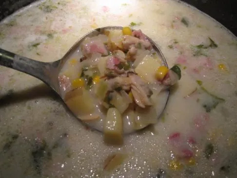 Mais-, Muschel- und Speck-Showder