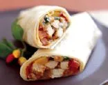 Puten-Burritos mit Salsa und Koriander