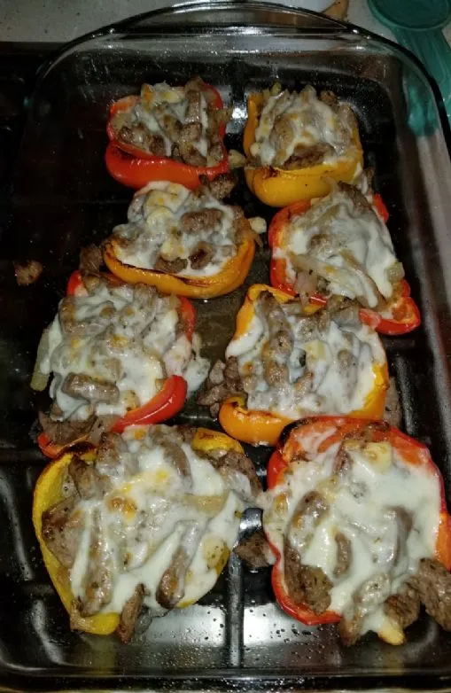 Gefüllte Paprika nach Philly-Art