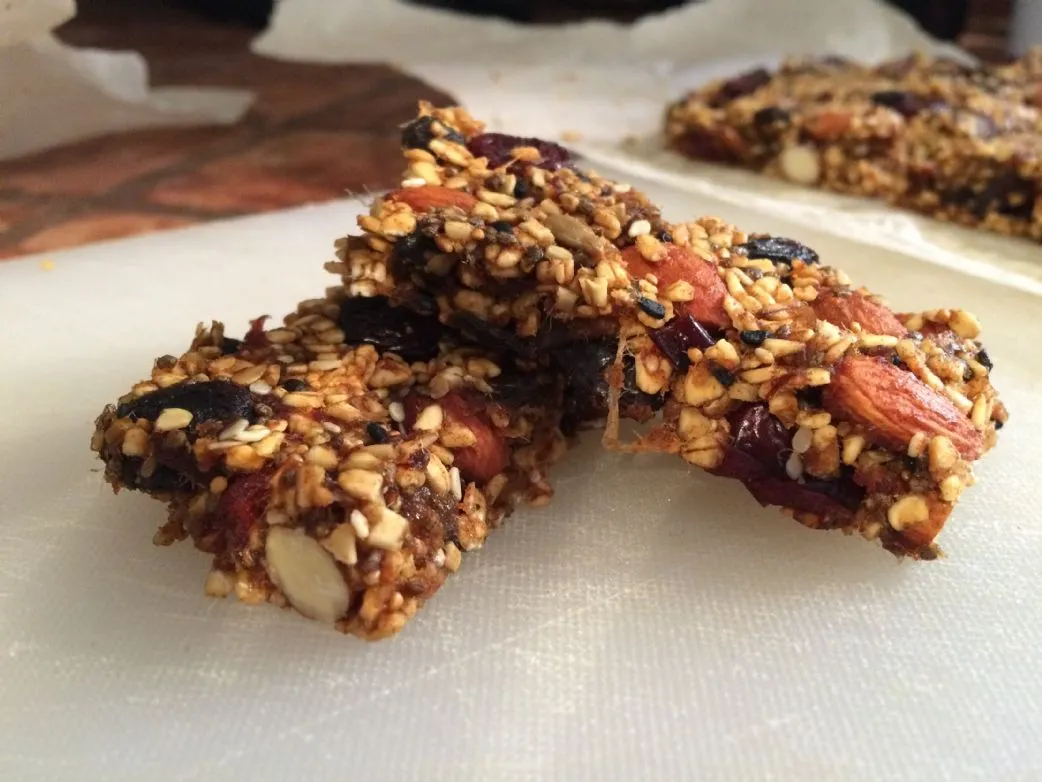 Super gesunde Granola-Riegel GF