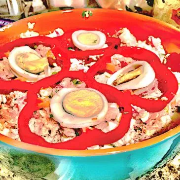 SAG IHNEN NICHT, DASS ES EIN GESUNDER KARTOFFEL- & BACONSALAT IST