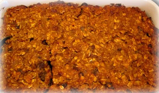 Gebackenes Kürbis-Haferflocken