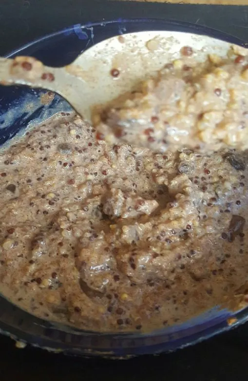 Stephanies Quinoa und Getreide altmodisches Zimt-Rosinen-Porridge