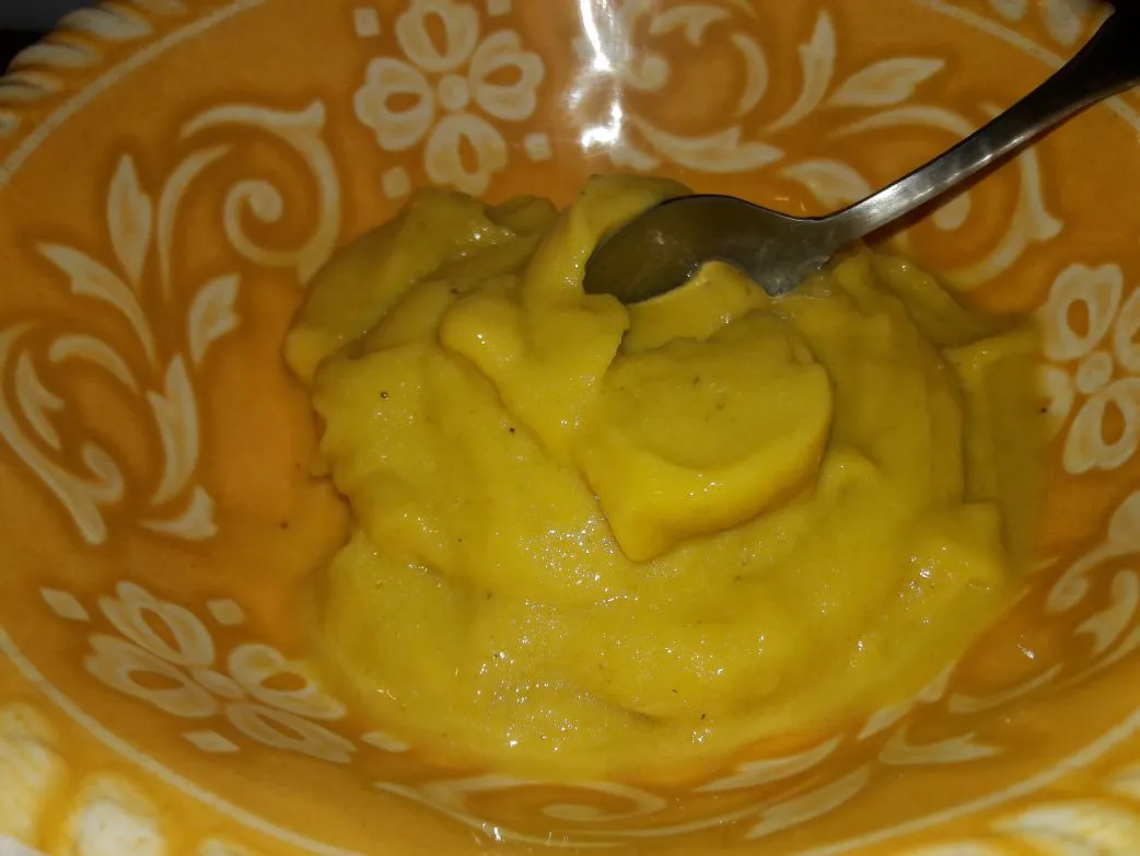 Mango-Bananen-Fruchtsorbet
