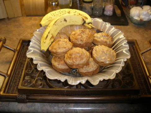 Vollkorn-Bananen-Hafer-Zimt-Muffins