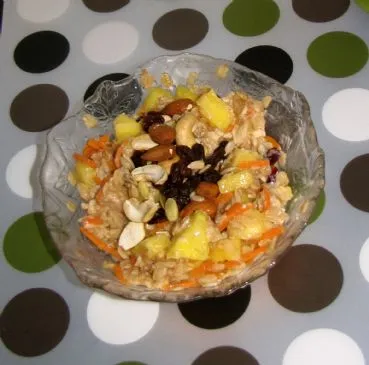 Karottenkuchen-Haferflocken