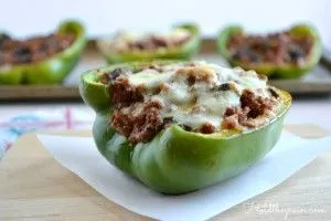 Meatza gefüllte Paprika