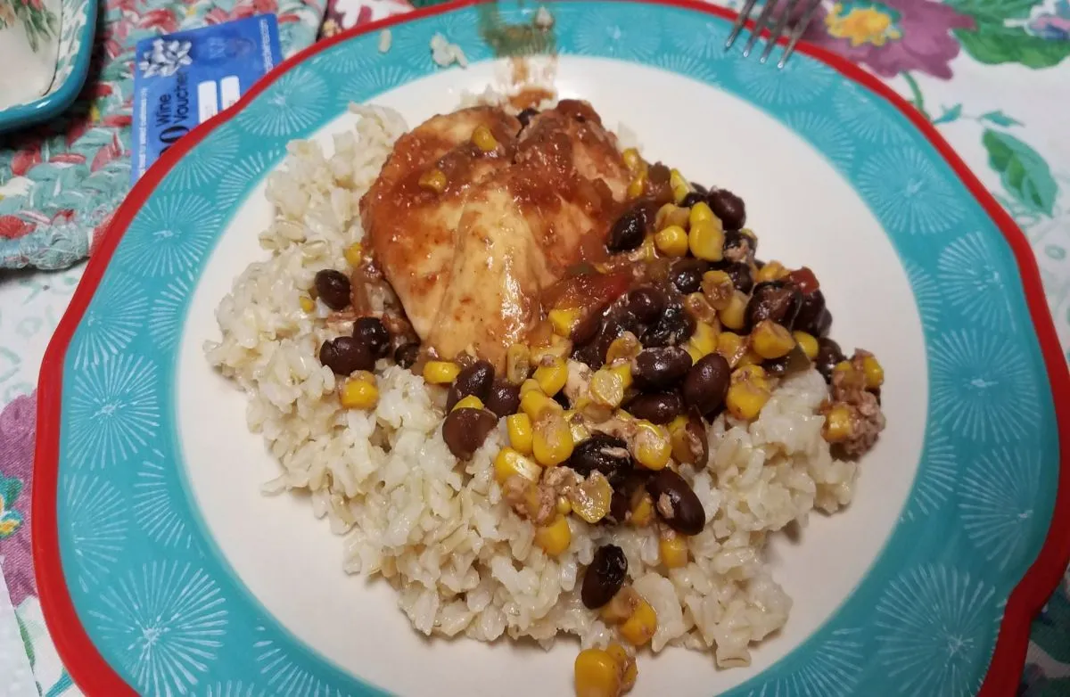 Slow Cooker Salsa-Hähnchen