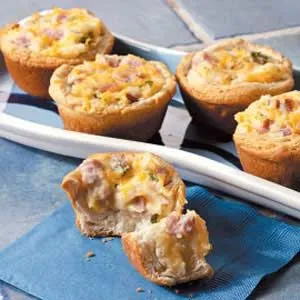 Schinken-Kartoffel-Puffs