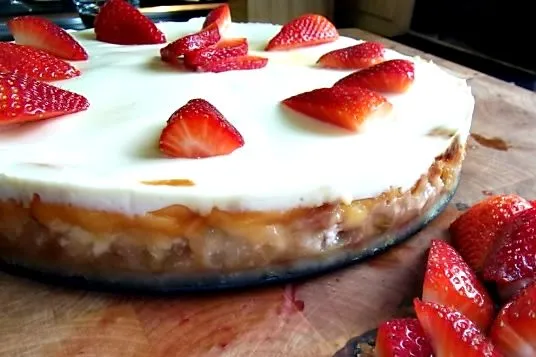 Rhabarber-Cheesecake