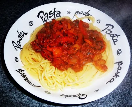 Antioxidative Spaghetti-Sauce mit Vollkornnudeln