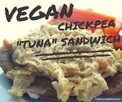 Veganer Kichererbsen "Thunfisch" Sandwichaufstrich
