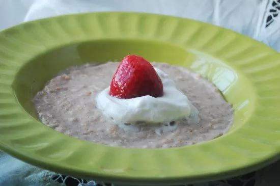 Haferbrei-Pudding-Frühstück