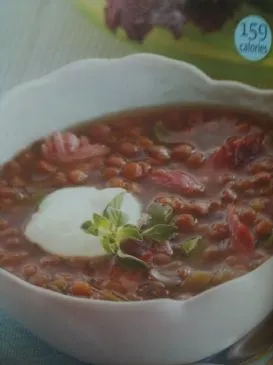 Geräucherte Puten-Linsensuppe