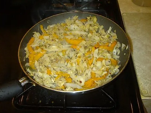 Saltfish & Kohl Pfanne