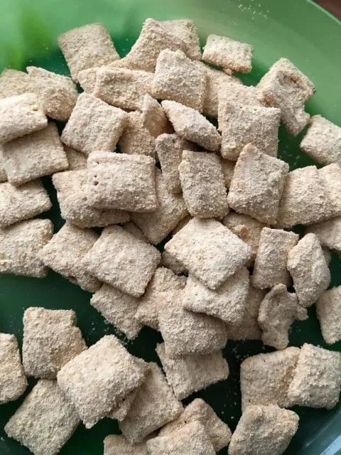 Protein Erdnussbutter Muddy Buddies