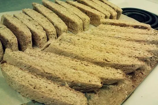 Fettarme Mandel-Anis-Weizen-Biscotti