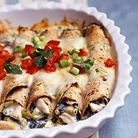 Cremige Hühnchen-Enchiladas