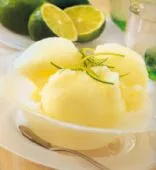 Ananas-Limetten-Sorbet
