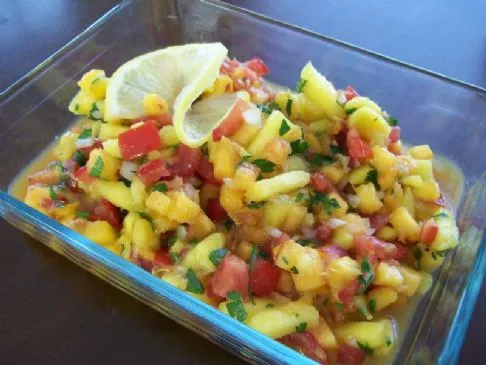 Mango-Pfirsich-Salsa