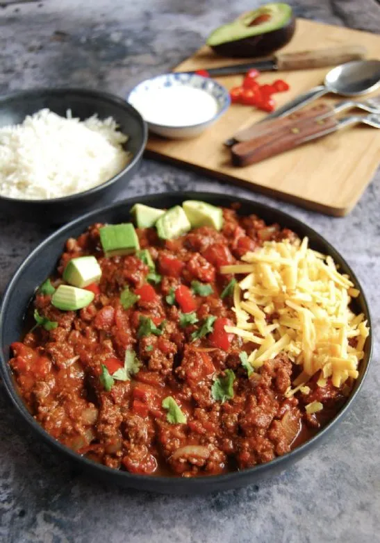 Chili Con Carne mit grünen Bohnen