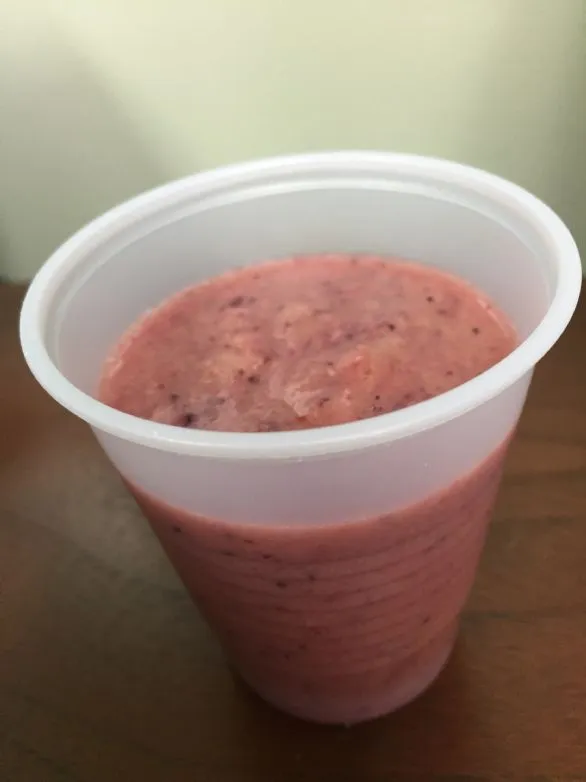 Grüner Drink - Blaubeere Pfirsich Orange Ananas