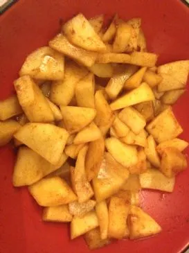 Falscher gebackener Apfel