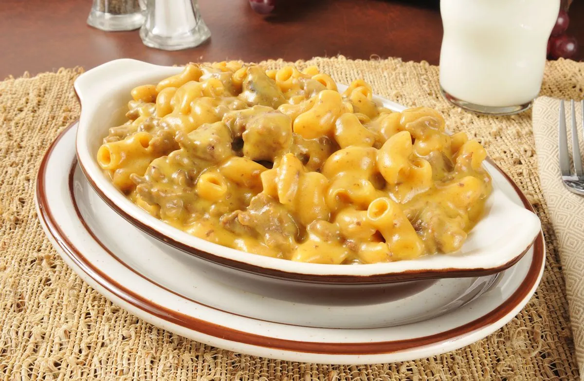 Käse-Hamburger-Auflauf