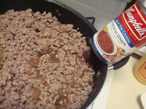 Französisches Zwiebel-Rindfleisch