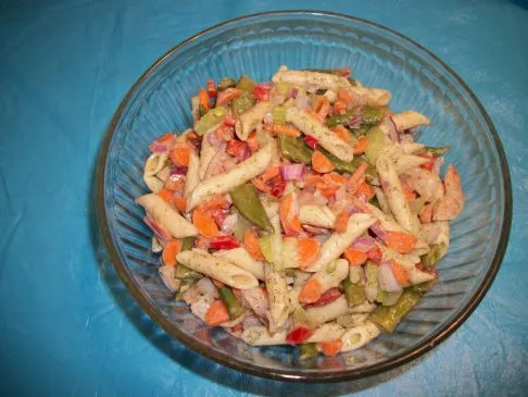 Zitronen-Dill-Garnelen-Pasta-Salat