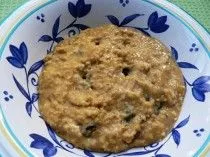 Kürbiskuchen-Haferbrei