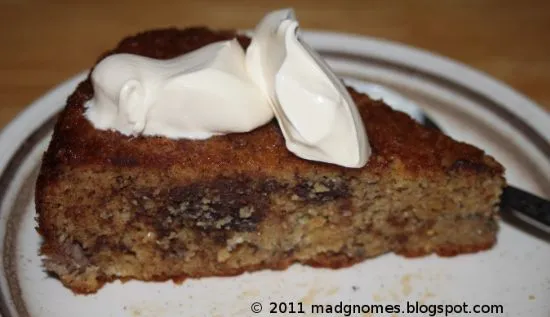 Schokoladenstückchen-Bananenkuchen