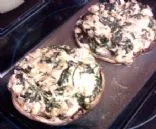 Mit Tofu gefüllte Portobello-Kappen