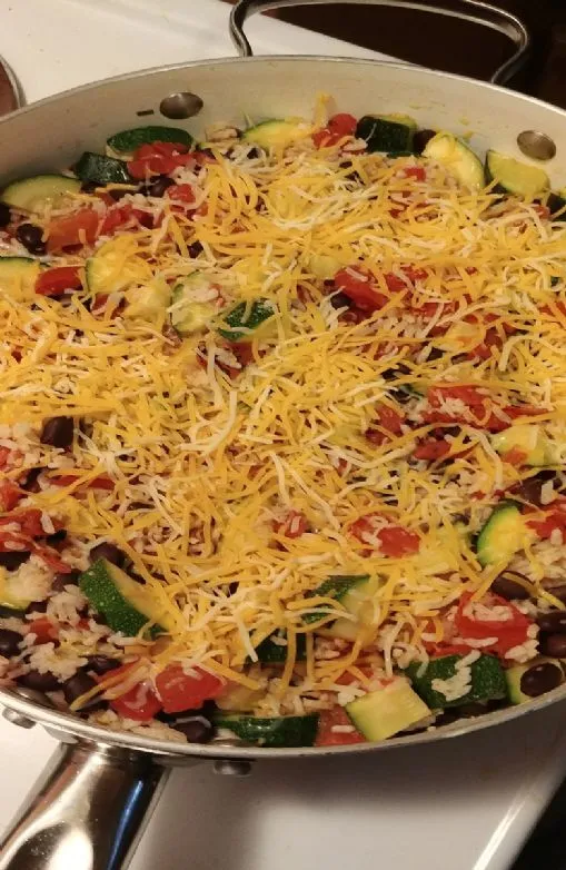 Zucchini-Schwarze-Bohnen-Pfanne