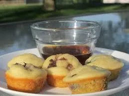 Blaubeer-Wurst-Pfannkuchen-Bites