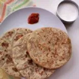 Chana Dal Parantha oder Bengal Gram Dal Parantha