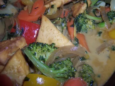 Gemüse-Tofu-Kokos-Curry