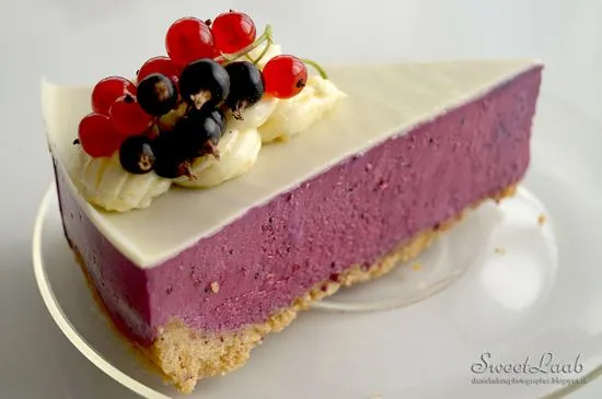 Ungebackene Johannisbeertorte