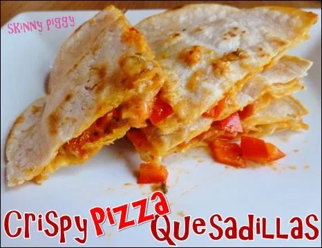 Knusprige Pizza-Quesadilla