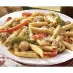 Penne mit Wurst und Paprika!