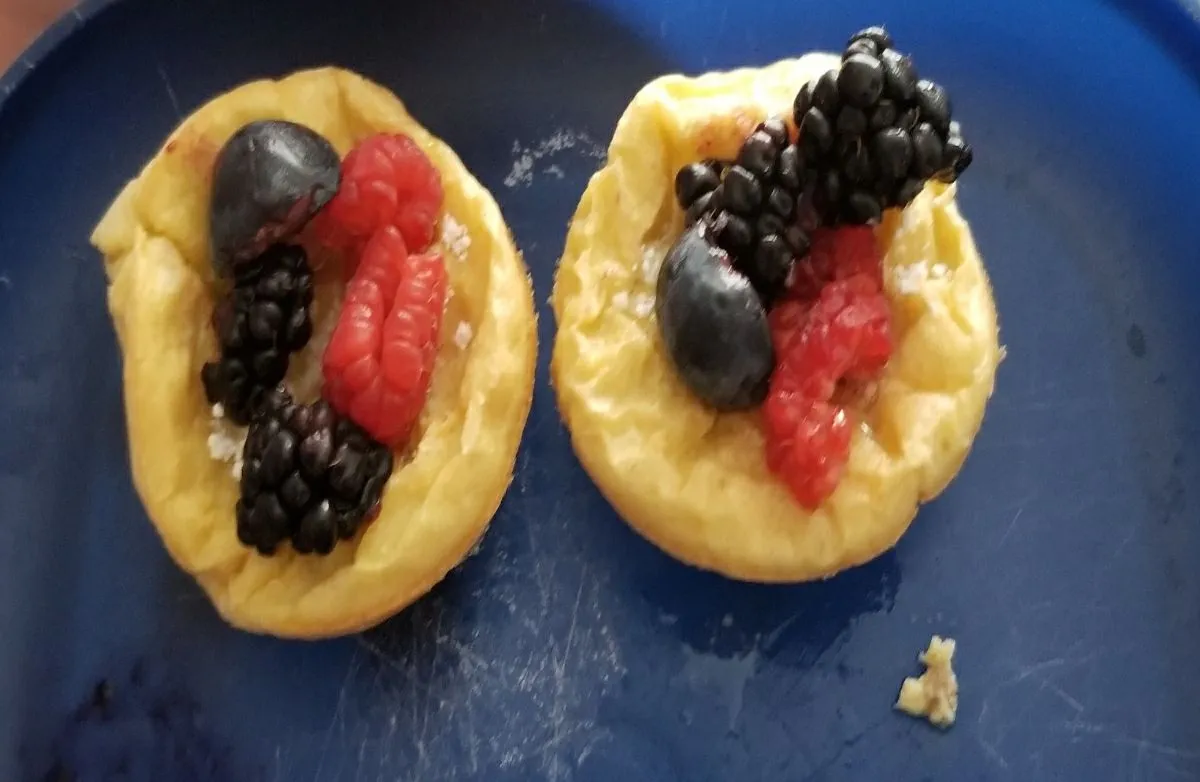 Mini deutsche Ofenpfannkuchen