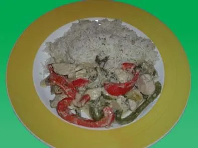 Mein thailändisches grünes Hühnchen-Curry