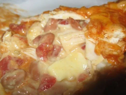 Pinto-Hühnchen-Burritos