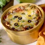Cerveza-Hühnchen-Enchilada-Auflauf (Crockpot)