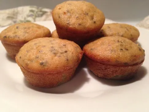 Zuckerfreie Zitronen-Chiasamen-Mini-Muffins